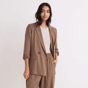 Madewell Drapeweave Caldwell Double-Breasted Blazer | NWT